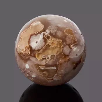 Шар агат серый 6 см