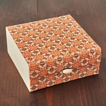 Шкатулка для хранения (дерево) камней / украшений (микс) 130х130х65 мм