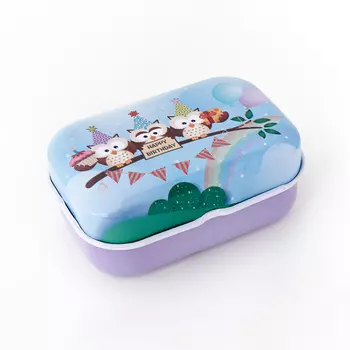 Шкатулка для хранения камней / украшений (голубой) 5,5х4х2,5 см