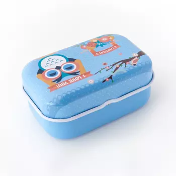 Шкатулка для хранения камней / украшений (голубой) 5,5х4х2,5 см