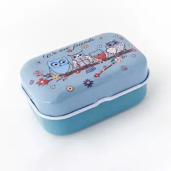 Шкатулка для хранения камней / украшений (голубой) 5,5х4х2,5 см