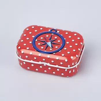 Шкатулка для хранения камней / украшений (красный) 5,5х4х2,5 см