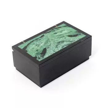 Шкатулка микс долерит, цоизит 10х6х4 см