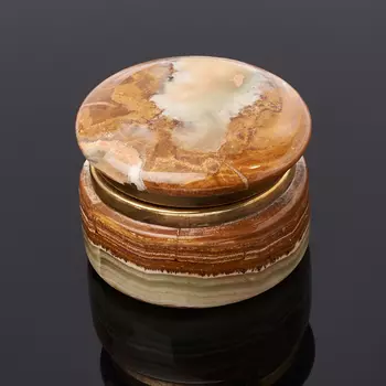 Шкатулка оникс мраморный 4х6 см