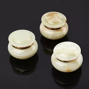 Шкатулка оникс мраморный 6х7 см