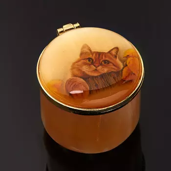 Шкатулка селенит 4х4,5 см