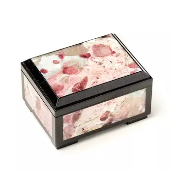 Шкатулка турмалин розовый (рубеллит) (биж. сплав) 9,5х7х5,5 см