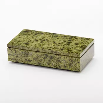 Шкатулка змеевик 18х9х5 см