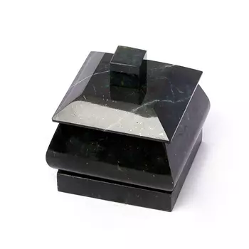 Шкатулка змеевик 5х5х6 см