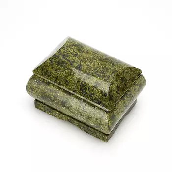 Шкатулка змеевик 5х6,5х8 см