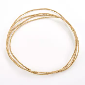 Шнурок (бежевый) темный 70 см (текстиль)