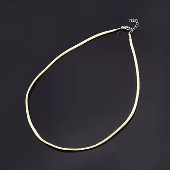 Шнурок (бежевый) замшевый 45 см (+4 см) (иск. кожа)