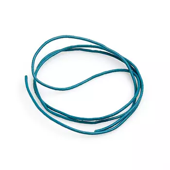 Шнурок (бирюзовый) темный 70 см (натуральная кожа)
