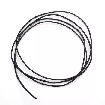 Шнурок (черный) 70 см (текстиль)