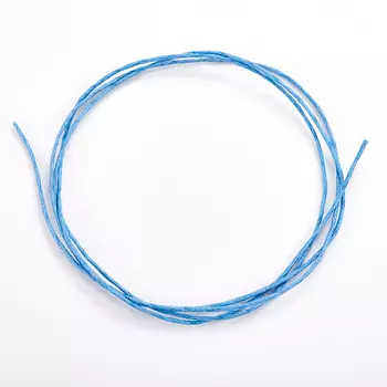 Шнурок (голубой) 70 см (текстиль)