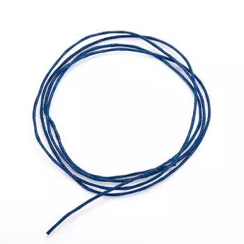 Шнурок (синий) 70 см (текстиль)