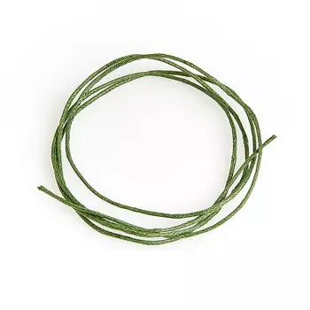 Шнурок (зеленый) темный 70 см (текстиль)