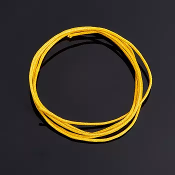 Шнурок (желтый) 70 см (текстиль)