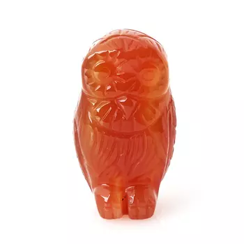Сова сердолик 4 см