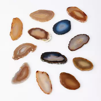 Срез агат серый S (4-7 см) (1 шт)