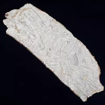 Срез метеорит с виндманштетовыми фигурами XL 2,5х70х210 мм