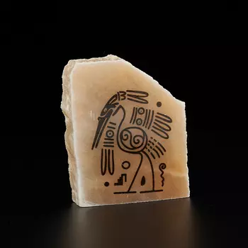 Срез с изображением селенит 4-5 см