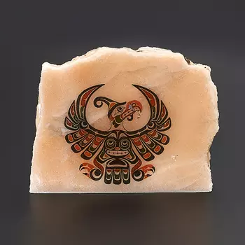 Срез с изображением селенит 4,5х5 см