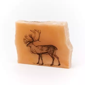 Срез с изображением селенит 4,5х6 см