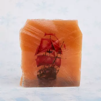 Срез с изображением селенит 4-5 см