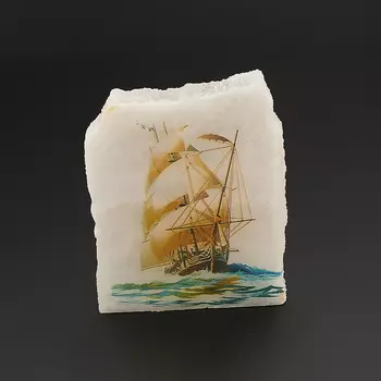 Срез с изображением селенит 5-6 см