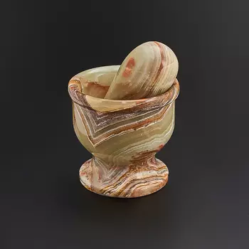 Ступка оникс мраморный 7х7 см