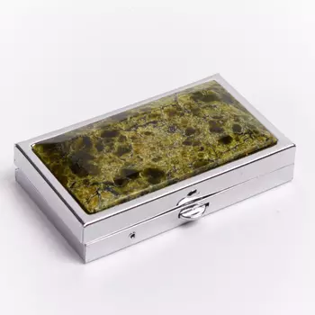 Таблетница змеевик 3х5,5 см