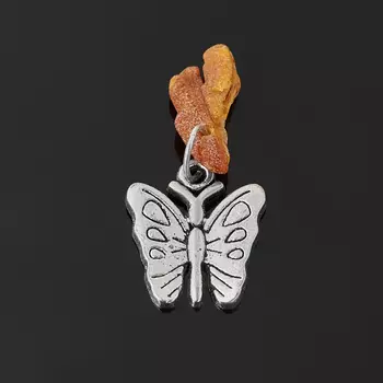 Талисман янтарь (бабочка) 1,5 см