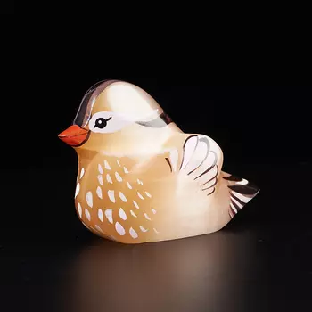 Утка мандаринка селенит 6,5 см