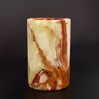 Ваза оникс мраморный 7,5х12 см