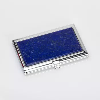 Визитница лазурит 6х9,5 см