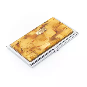 Визитница янтарь 6х9,5 см