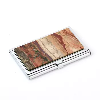 Визитница яшма уральская (биж. сплав) 9х6 мм