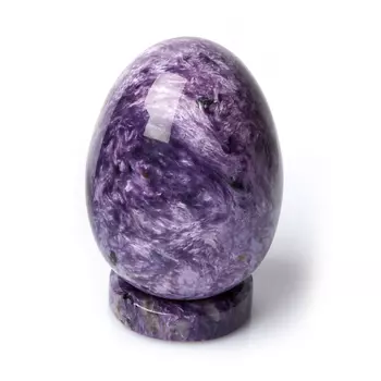 Яйцо чароит (на подставке) 5,5 см