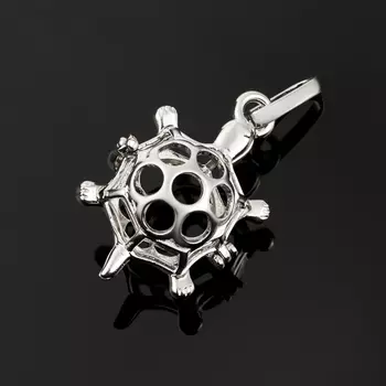 Заготовка для кулона черепашка (биж. сплав) 3,5-4 см