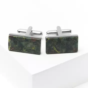 Запонки яшма уральская (биж. сплав)