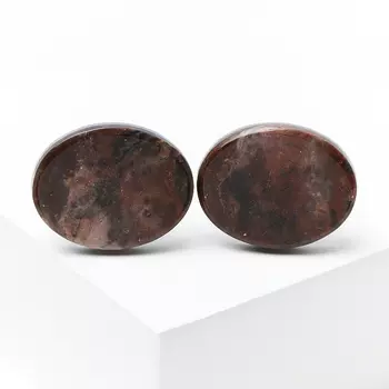 Запонки яшма уральская (биж. сплав)