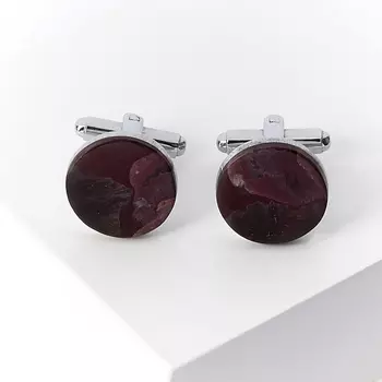 Запонки яшма уральская (биж. сплав)