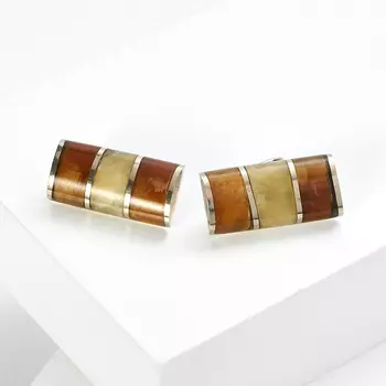 Запонки симбирцит (нейзильбер)