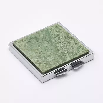 Зеркало жадеит 6х6 см