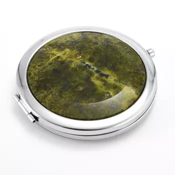 Зеркало змеевик 7 см