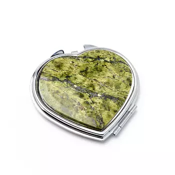 Зеркало змеевик 7х6,5 см