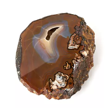 Жеода агат серый L (12-16 см)