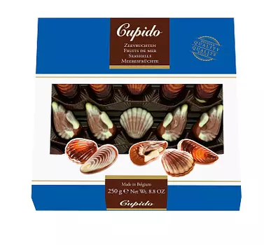 Ассорти шоколадных конфет с начинкой пралине из лесного ореха Cupido