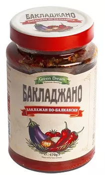 Баклажан по-балкански 470г Green Dream